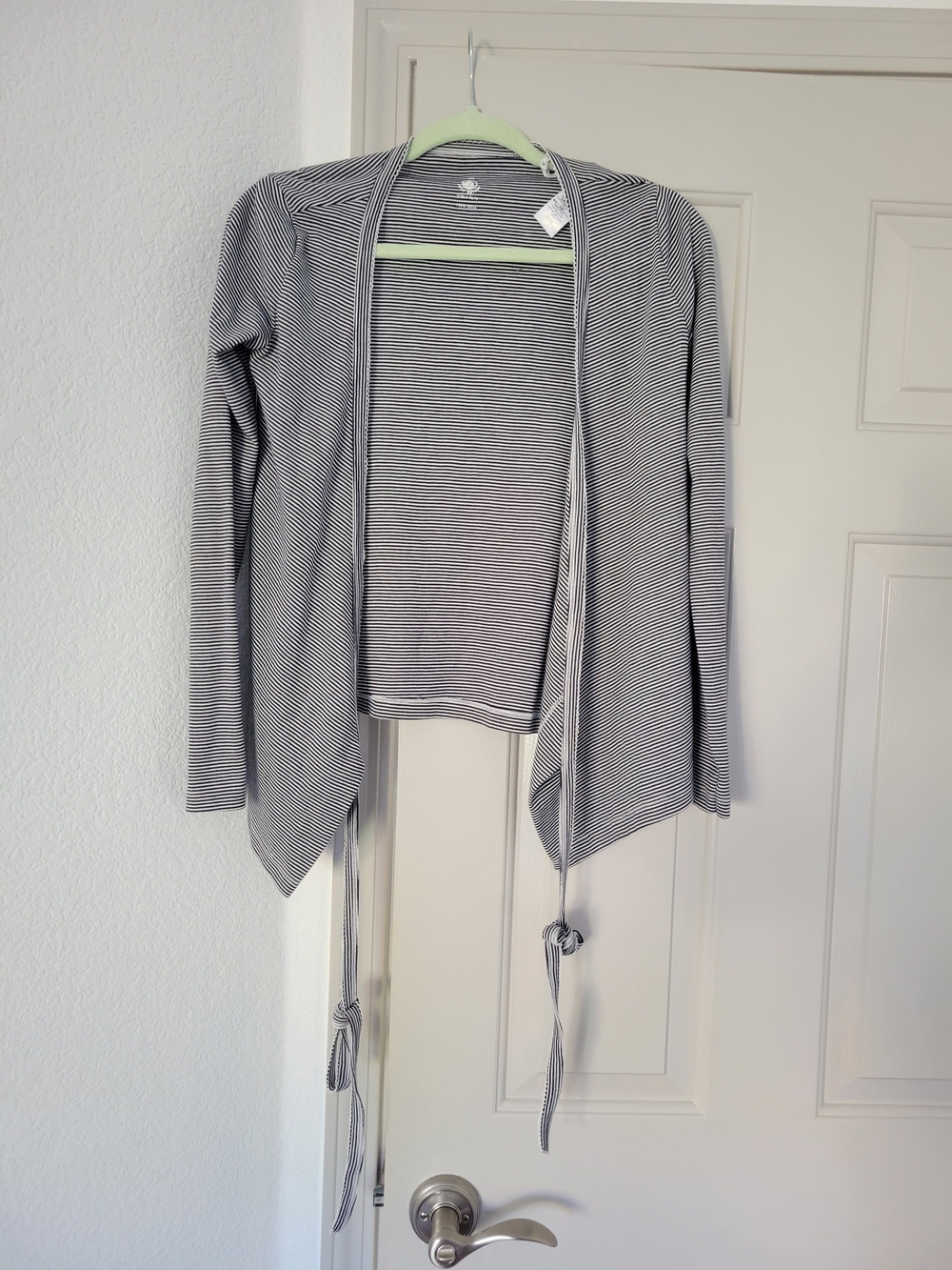 Cotton Petit Bateau Striped Open-Front Women’s Wrap Cardigan